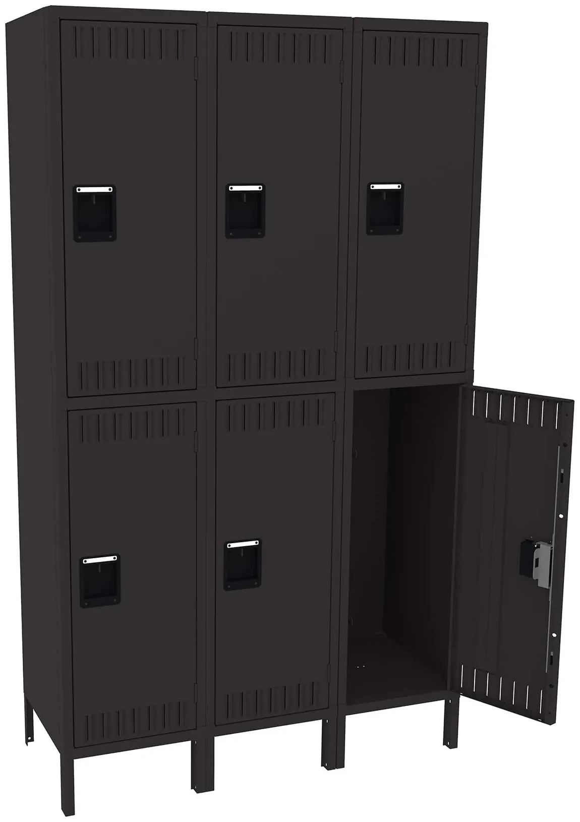Three Double-Tier Lockers with Legs