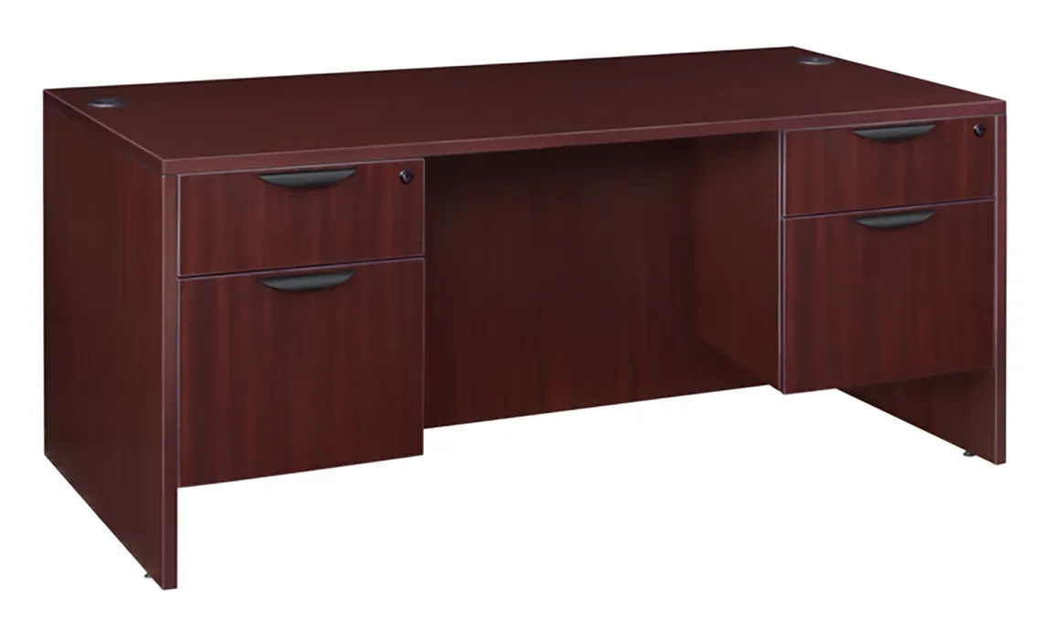 Rectangular Desk with Drawers