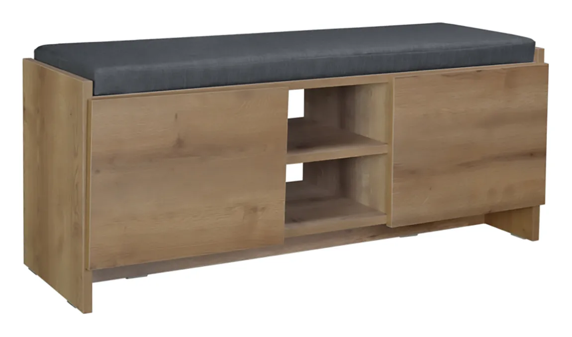 Shoe Storage Credenza with Cushion Top