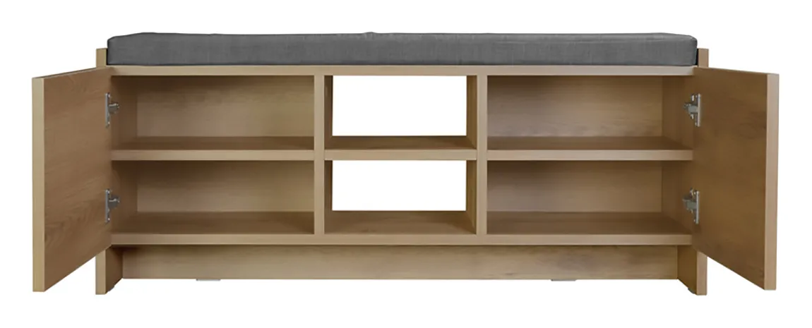 Shoe Storage Credenza with Cushion Top