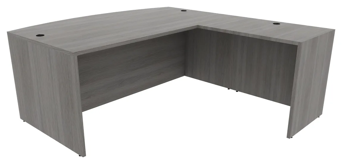 Bow Front L Shaped Desk Shell