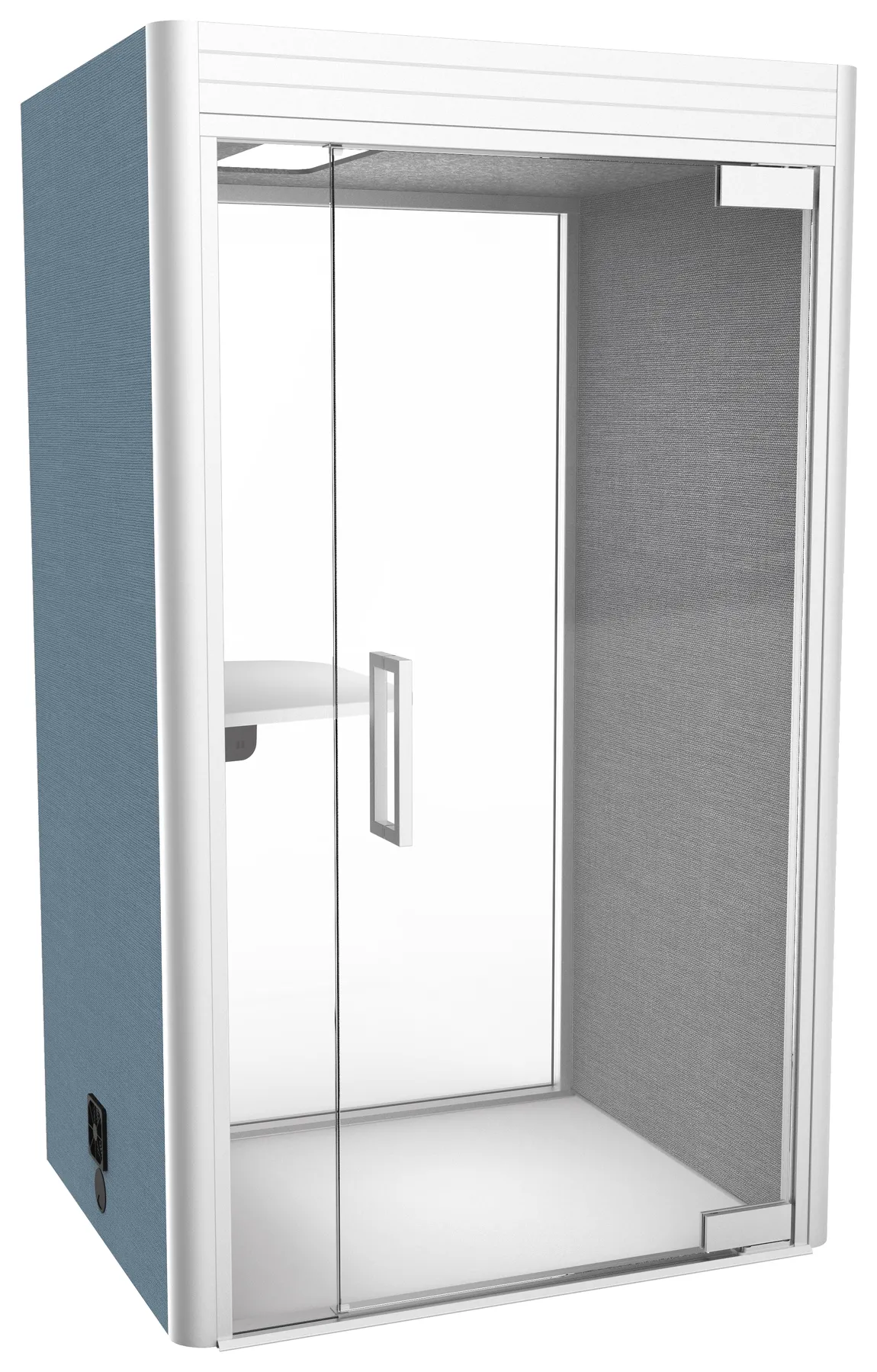 Modern Office Pod with Glass Back