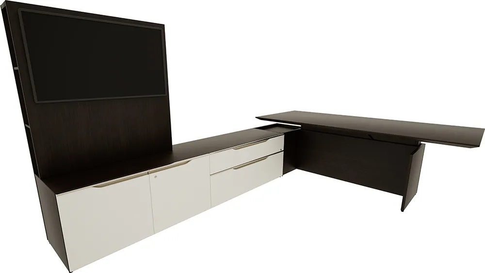 Height Adjustable L Shaped Desk