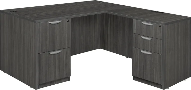 L Shaped Desk with Drawers