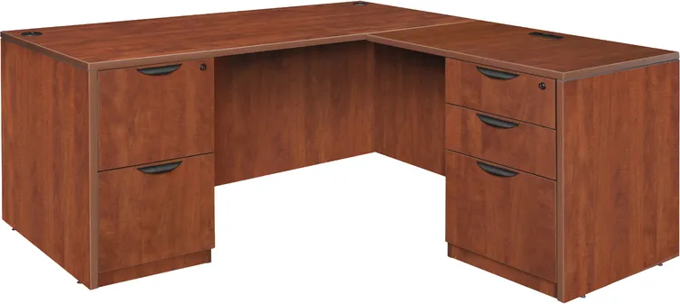 L Shaped Desk with Drawers