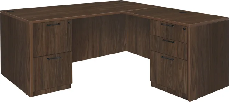 L Shaped Desk with Drawers