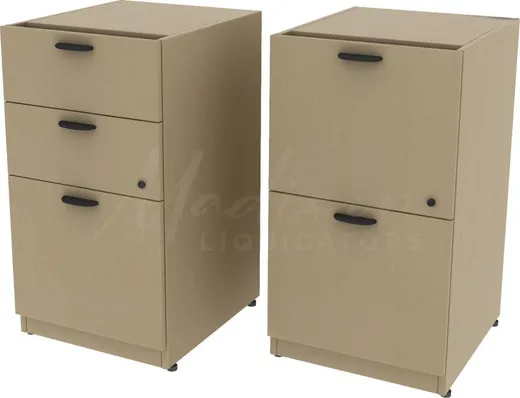 Pair of 2 & 3 Drawer Pedestals for Concept 70 Desks