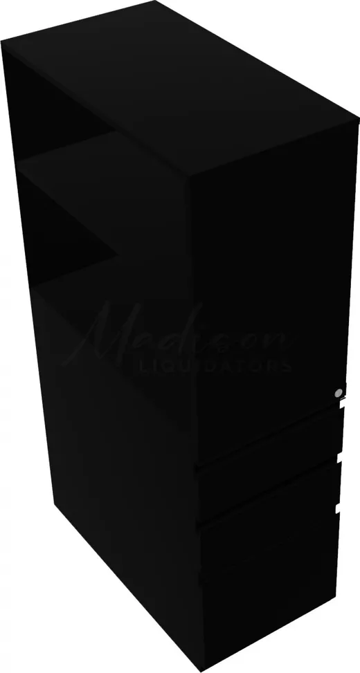 Storage Tower with Drawers and Shelves