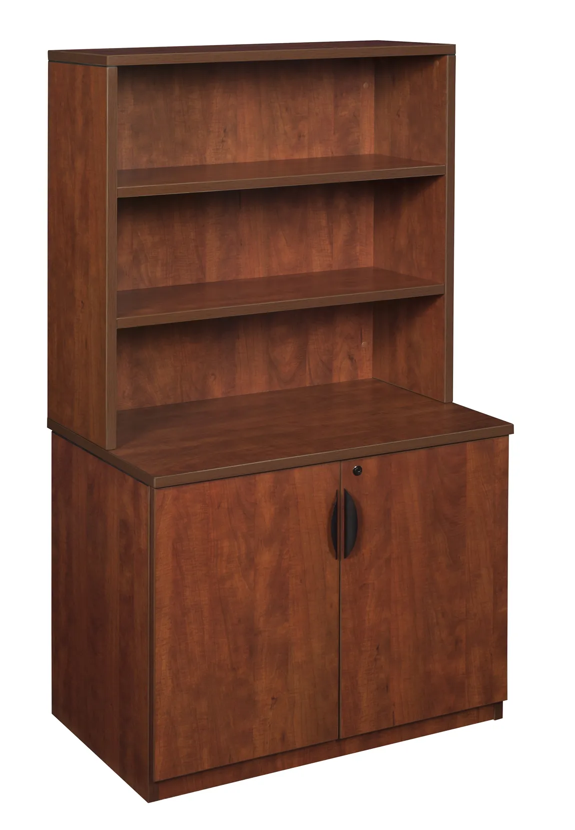 2 Door Storage Cabinet with Hutch