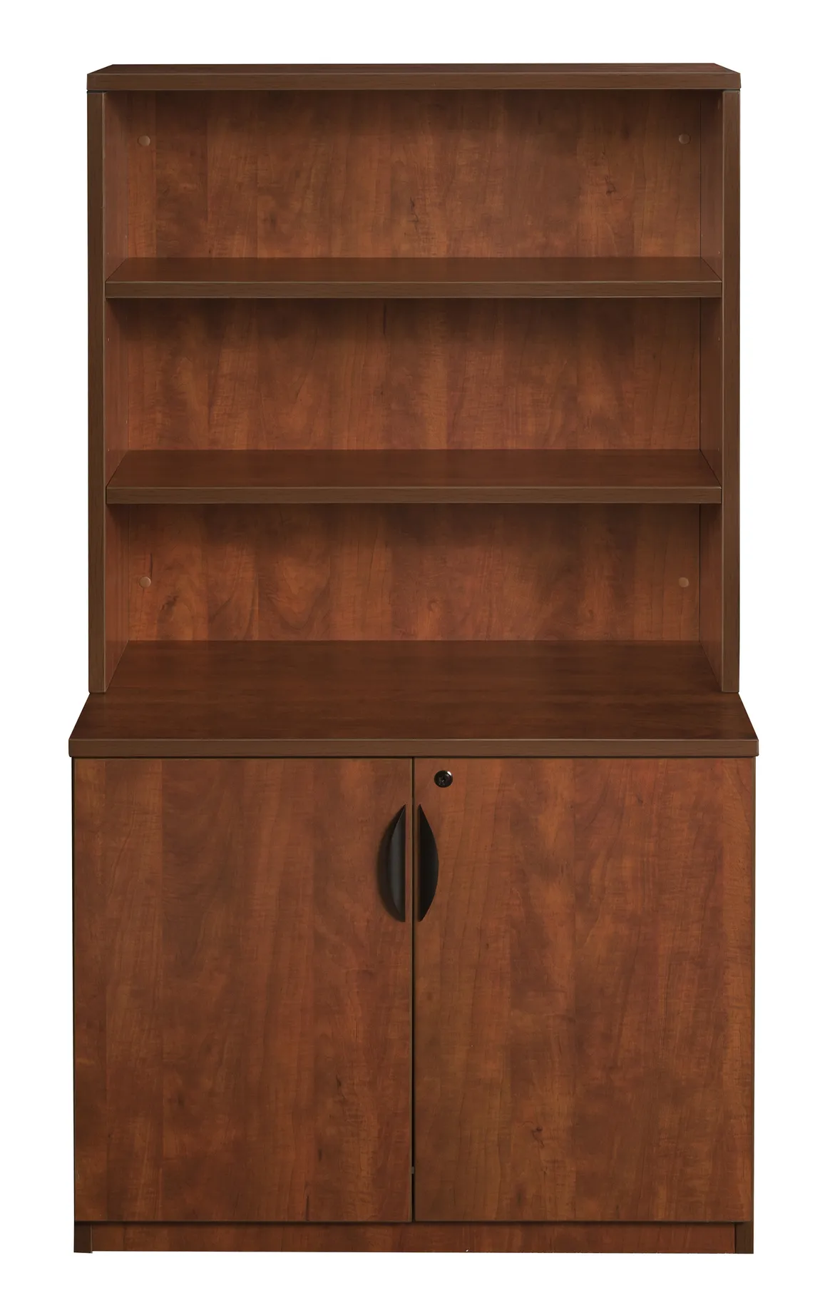 2 Door Storage Cabinet with Hutch