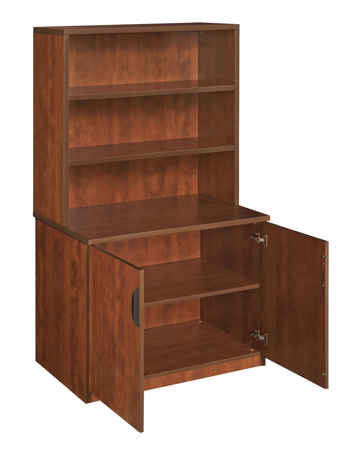 2 Door Storage Cabinet with Hutch