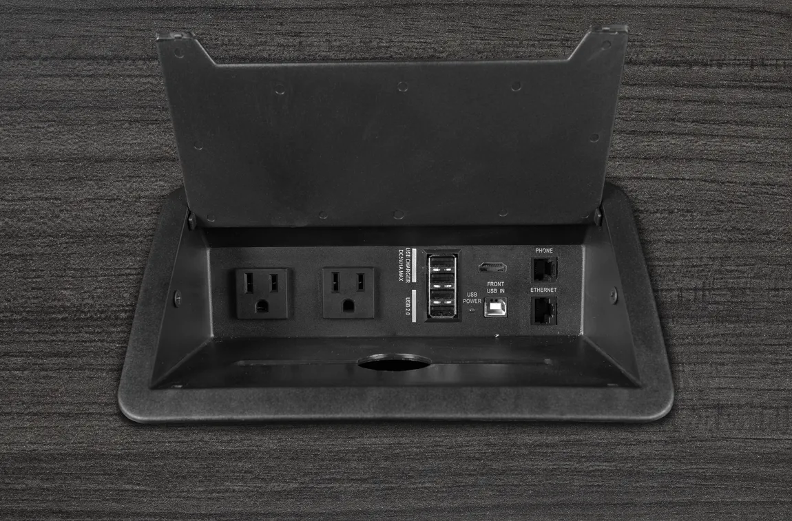 Racetrack Conference Table with Power