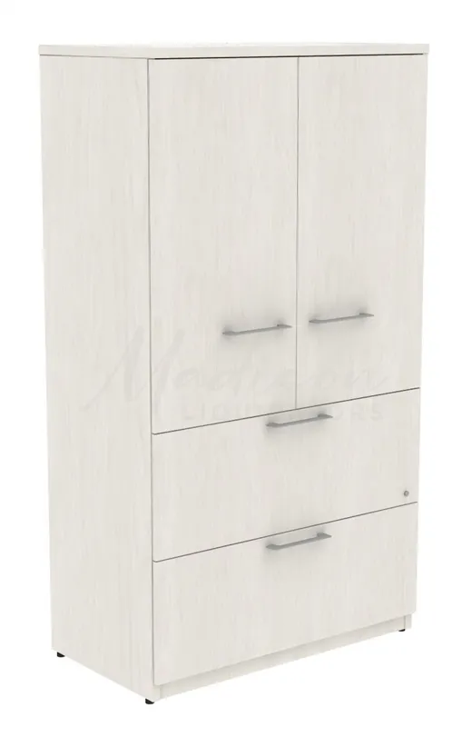 small storage cabinet with lateral file drawers 14