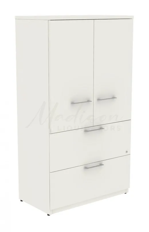 small storage cabinet with lateral file drawers 12