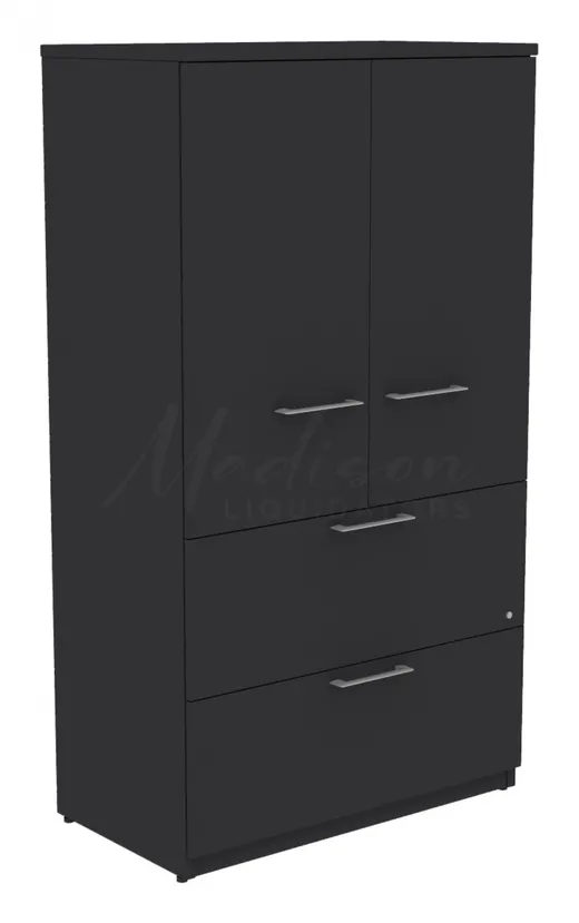 small storage cabinet with lateral file drawers 15