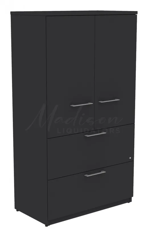 small storage cabinet with lateral file drawers 12