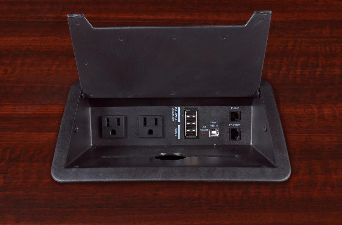 Racetrack Conference Table with Power