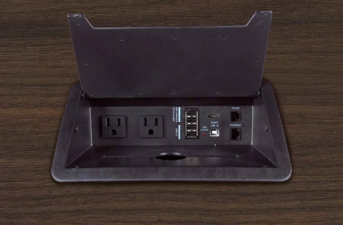 Racetrack Conference Table with Power