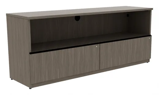 small credenza with drawers and open storage 11