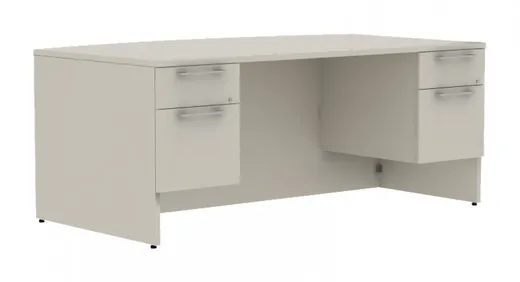 small bow front desk with drawers 19