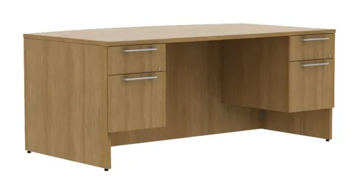 Bow Front Desk with Drawers
