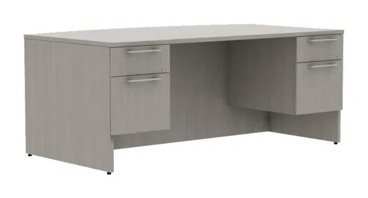 small bow front desk with drawers 16