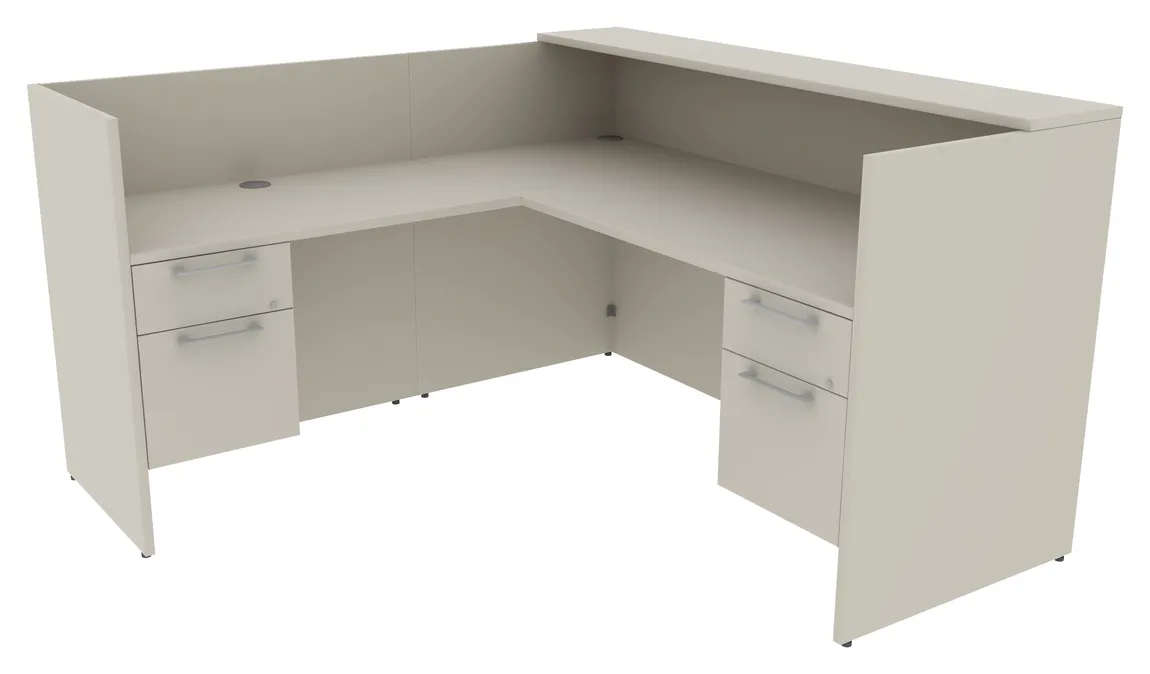 small l shaped reception desk with drawers 20
