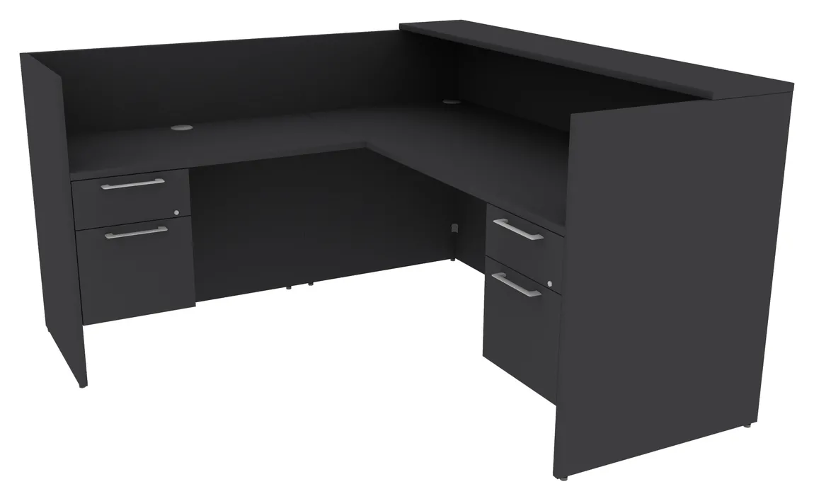 small l shaped reception desk with drawers 20