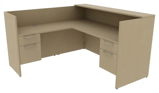 small l shaped reception desk with drawers 18