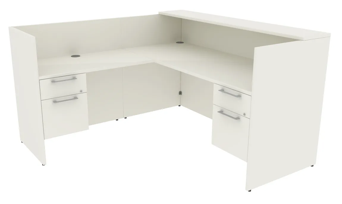 small l shaped reception desk with drawers 20