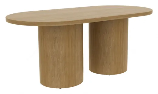 small racetrack conference table with drum base 19