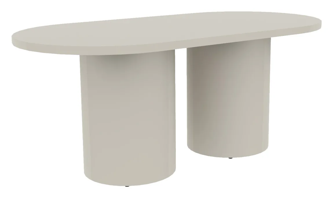 small racetrack conference table with drum base 20