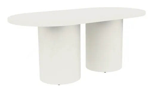 small racetrack conference table with drum base 11