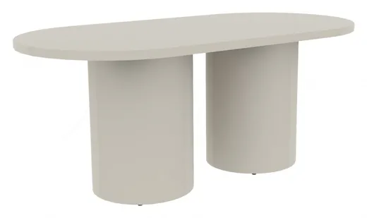 small racetrack conference table with drum base 14