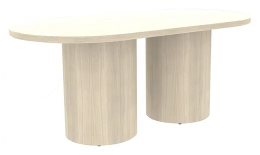 small racetrack conference table with drum base 18