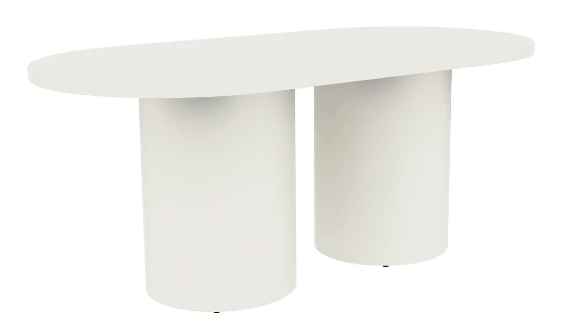 small racetrack conference table with drum base 20