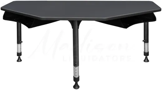 2 Person Classroom Desk with Book Storage