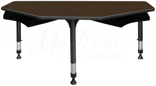 2 Person Classroom Desk with Book Storage