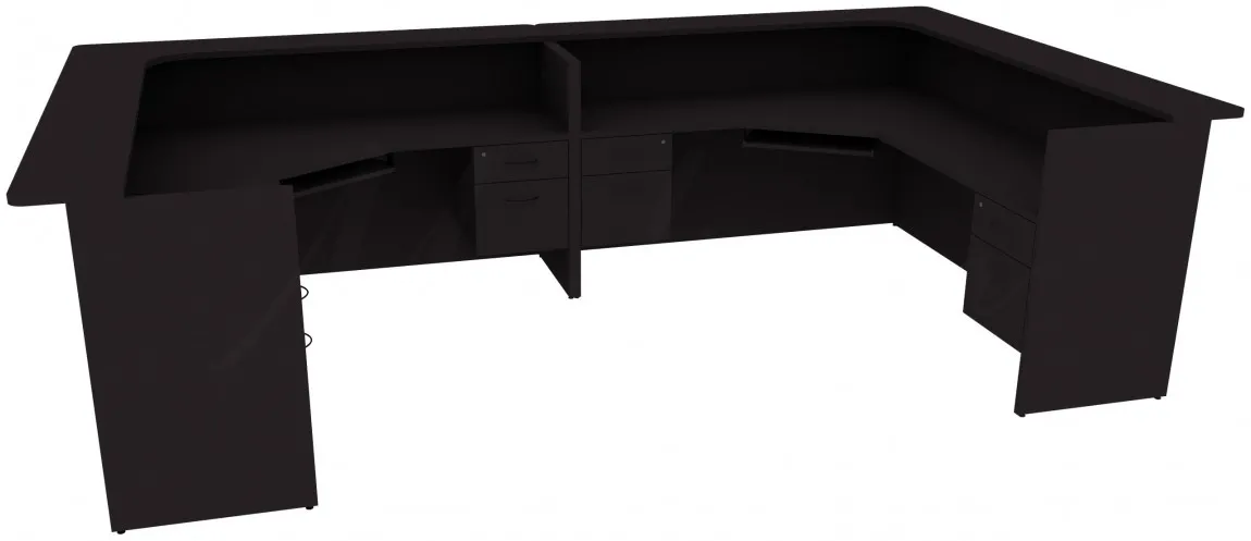 small 2 person reception desk 12