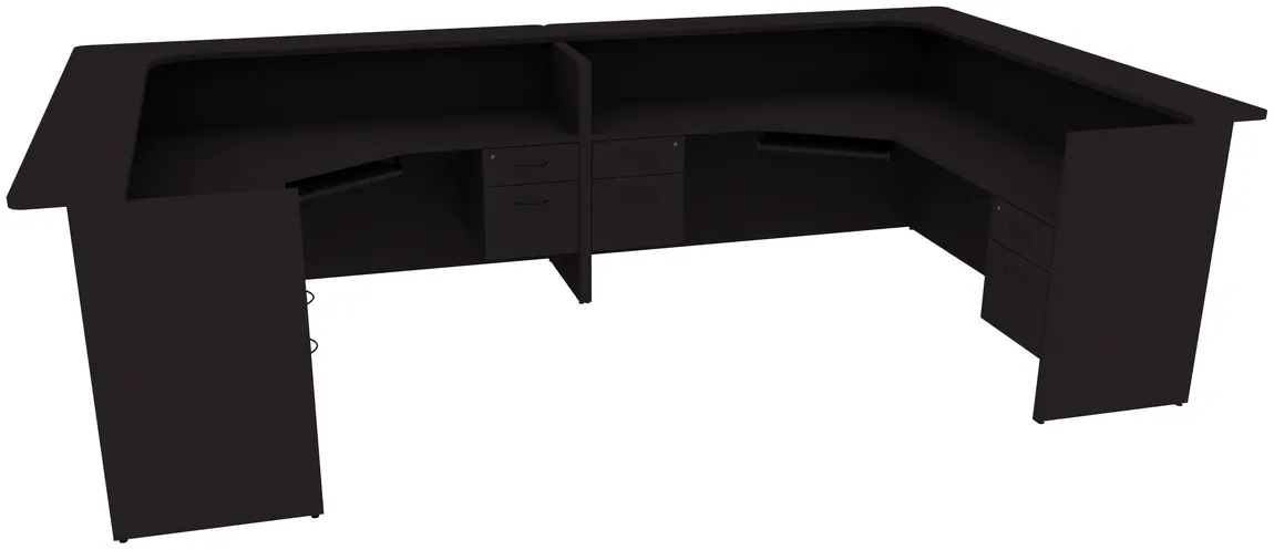 small 2 person reception desk 11