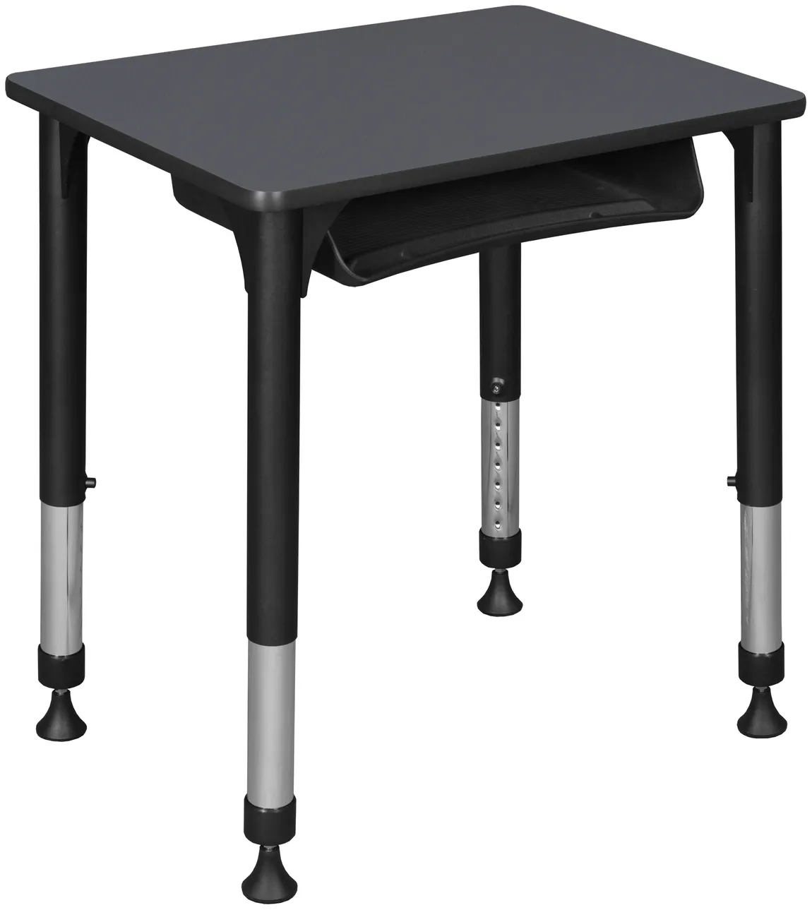 Height Adjustable Classroom Desk with Storage