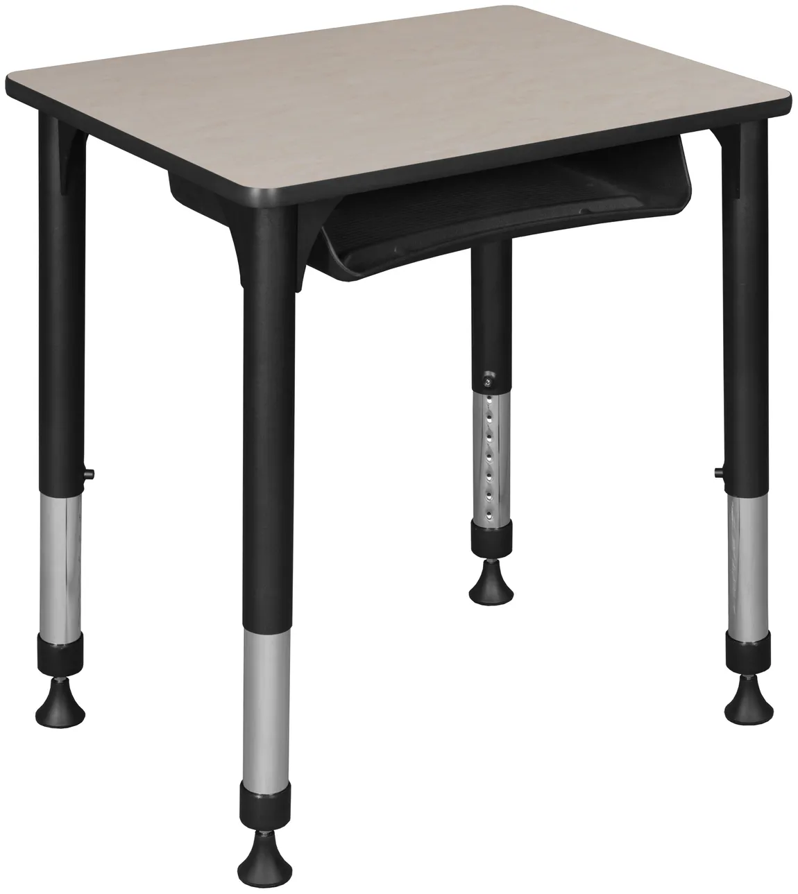 Height Adjustable Classroom Desk with Storage