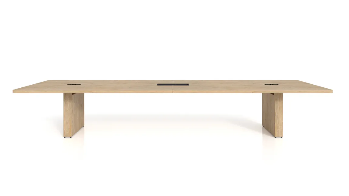 Rectangular Conference Table with Power Modules