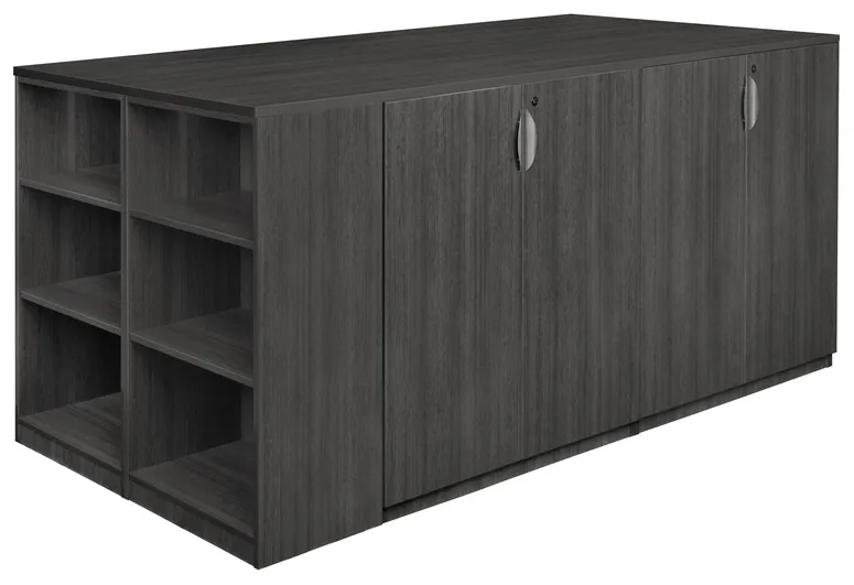 3 Storage Cabinet with Lateral File and Bookcase