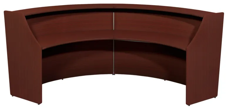 2 Person Curved Reception Desk