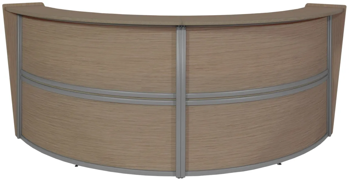 2 Person Curved Reception Desk
