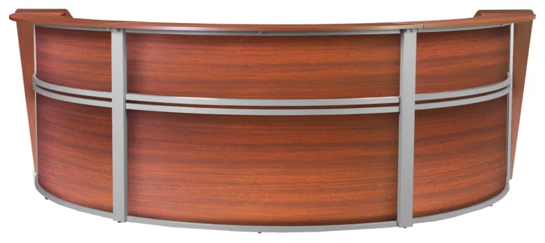 3 Person Curved Reception Desk