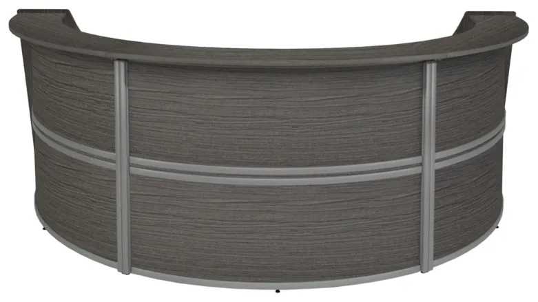 3 Person Curved Reception Desk