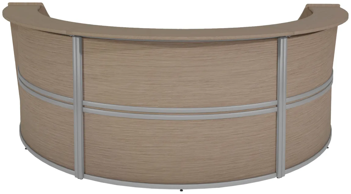 3 Person Curved Reception Desk