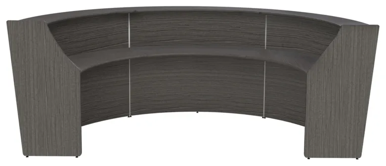3 Person Curved Reception Desk